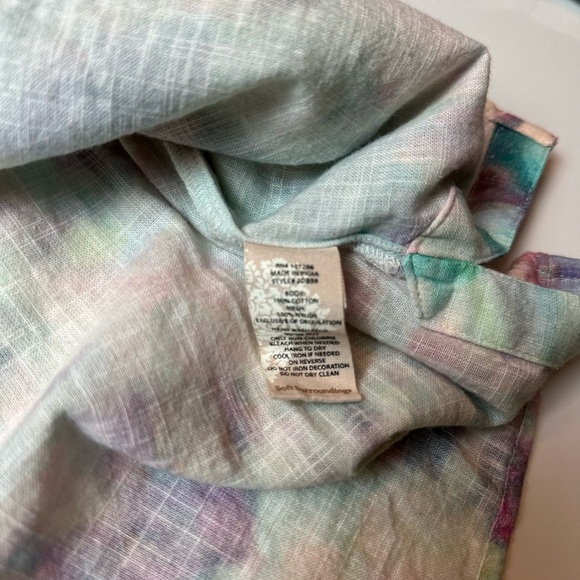 Soft Surroundings Pink and Purple Embellished Blouse - Picture 10 of 10